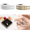 500 Pcs Portable Jewelry Price Tag Self Adhesive Barbell Stickers Kraft Paper Labels Ring Bracelet Jewelry Tags