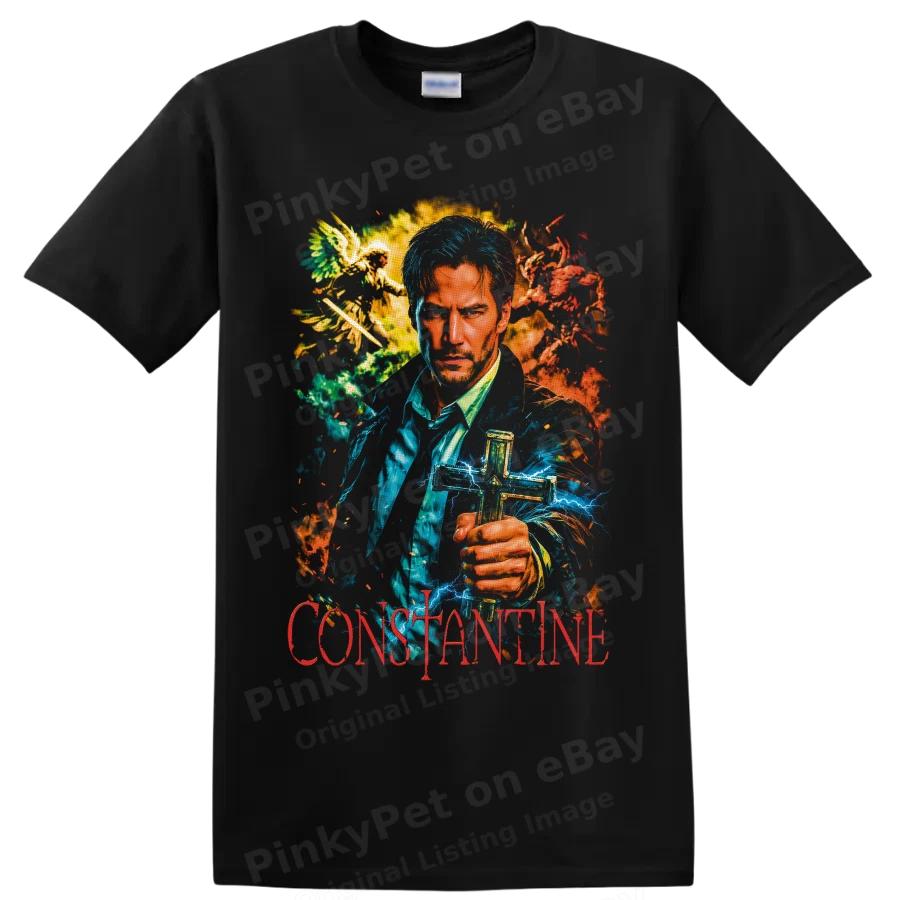 John Constantine DC Comics Okkulter Magier Feuer Blitz Fantasy T-Shirt Tee Geschenk