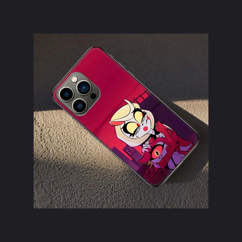 H-Hazbin Angel Dust Ξενοδοχείο Θήκη Τηλεφώνου Για Apple Iphone 16E 16 Pro Max 15 Plus Μαλακή 13 12 Mini Κάλυμμα 11 14 Pro Max Capa 8 7 SE Αυτή