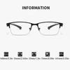 Half Frame Photochromic Glasses for Men Trendy Fashion Color Changing Eyeglasses Unisex Sunglasses