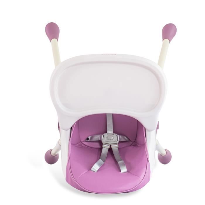 K IKIDO Chaise haute pour bébé, chaise pour repas bébé, évolutive pliable et ajustable, ,De 6 mois à 3 ans(15KG)- violet