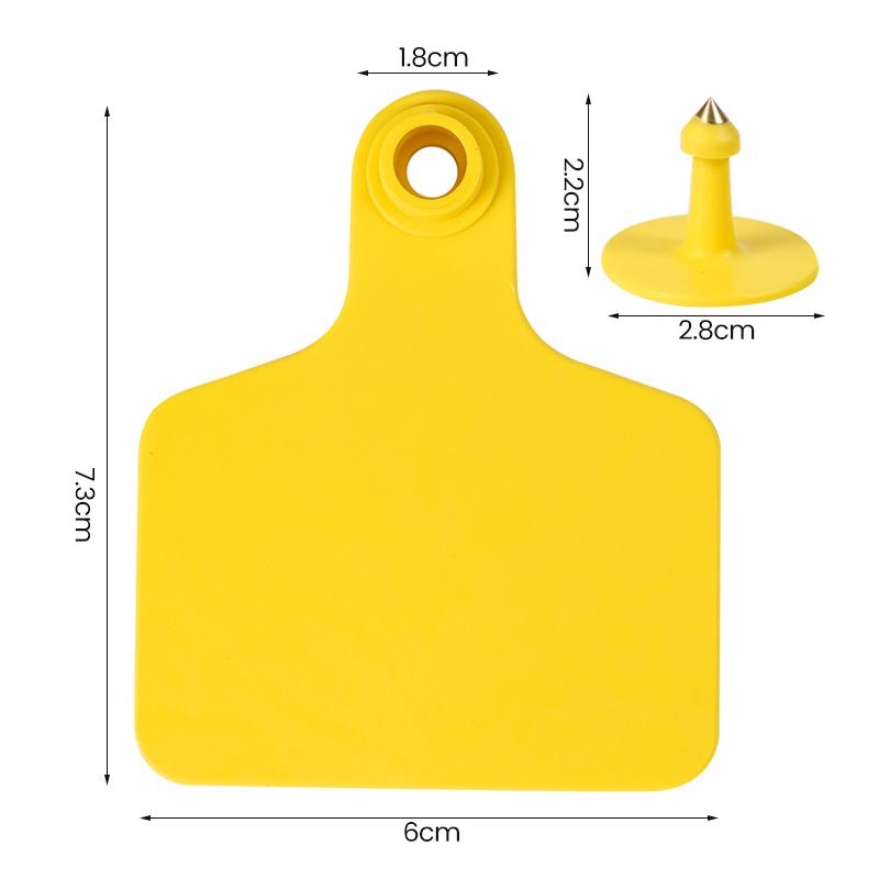 100pcs Cattle Ear Tags Without Words TPU Cow Ear Tag Signs Ear Label Farm Animal Marker Livestock Identification