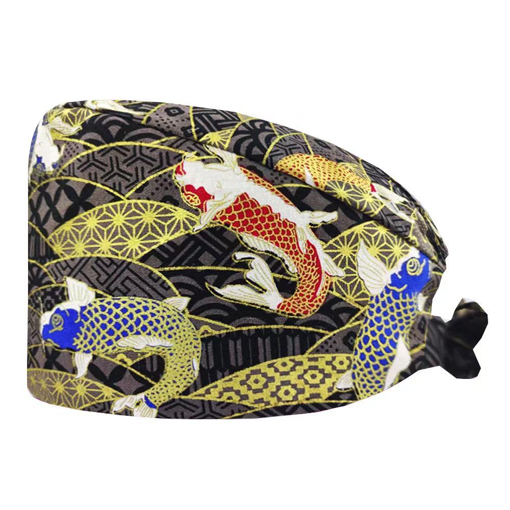 Cartoon Print Spa & Nurse Surgical Cap