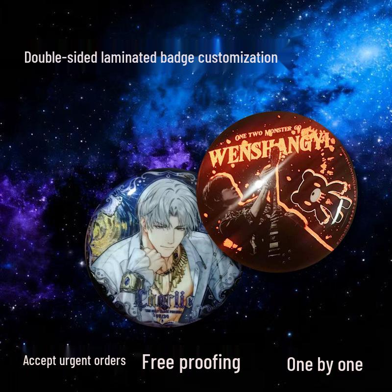 

Бляшана значок-банер з аніме-персонажем - Фанатська колекція подарунків на день народження для конвенцій Custom Design Coated Badge
