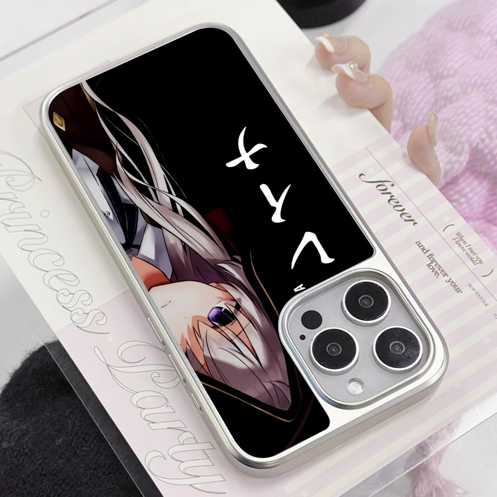 Wandering Witch Elaina Silver Plating Mobile Phone Case for iPhone 17 16 15 14 13 12 11 Air Pro Max Plus Colorful Cover