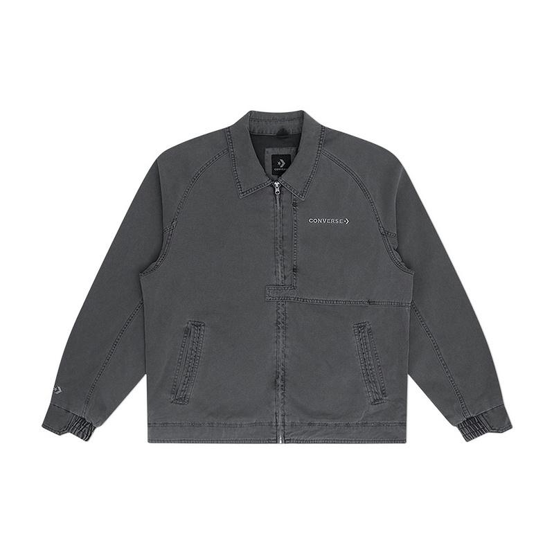 New Converse Jackets Coats Unisex Gray 10028457-A02