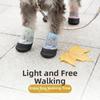 4Pcs Breathable Dog Mesh Shoes Non-Slip Foot Covers Fashion Dog Paw Protectors  Walking Running