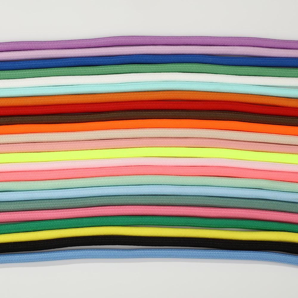 7MM Wear-Resistant Color Polyester Core-Spun Chinese Knot Braiding Rope for Handmade DIY Bag and Hanging Rope Projects.