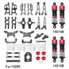 Mjx 14210 14209 H14BM Metal Steering Cup Upper Lower Swing Arm Set Shock Tower Bracket Body Post Hyper Go RC Car Upgrade Parts