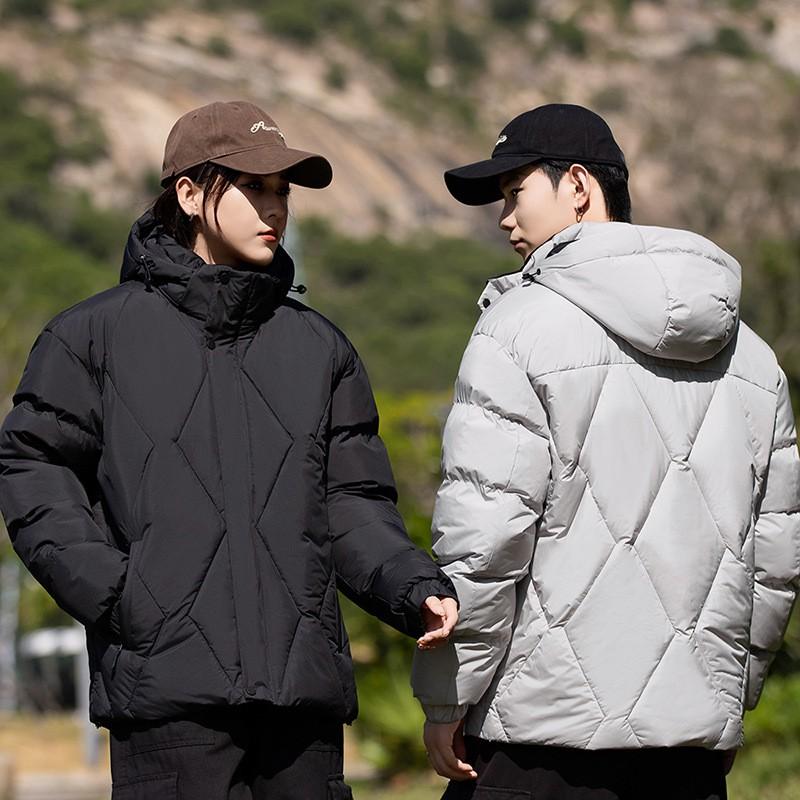 2026 Winter Padded Jacket Men Women Thick Hooded Workwear Outdoor Coat