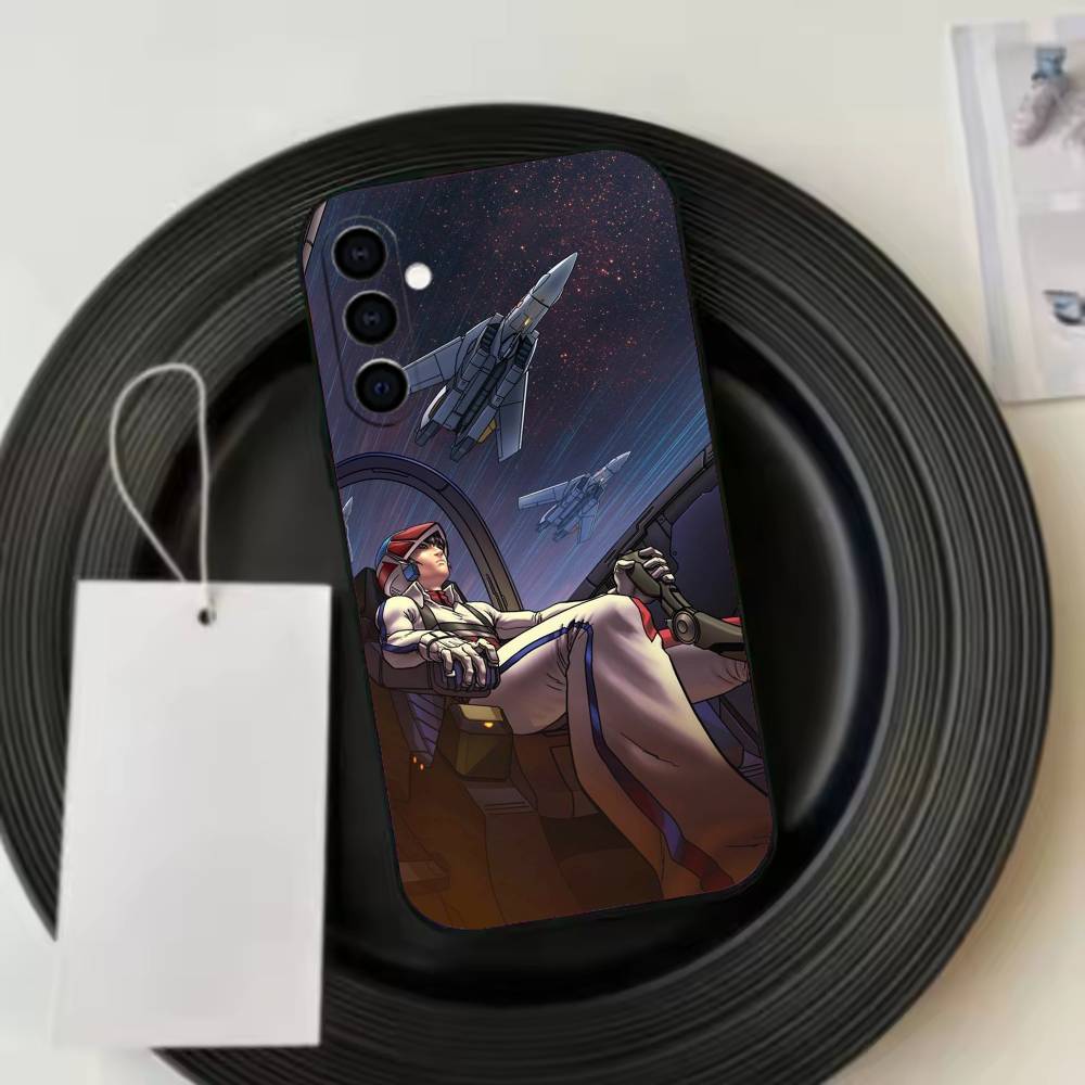 Robotech Macross Phone Case For Samsung Galaxy A73,A72,A71,A70,A53,A52,A51,Soft Silicone Black Cover Samsung a73 5g
