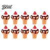 Mini Strawberry Jam Small Fake Tiny 3D Ice Creams Charms 10Pcs Resin Dessert Food Ornaments