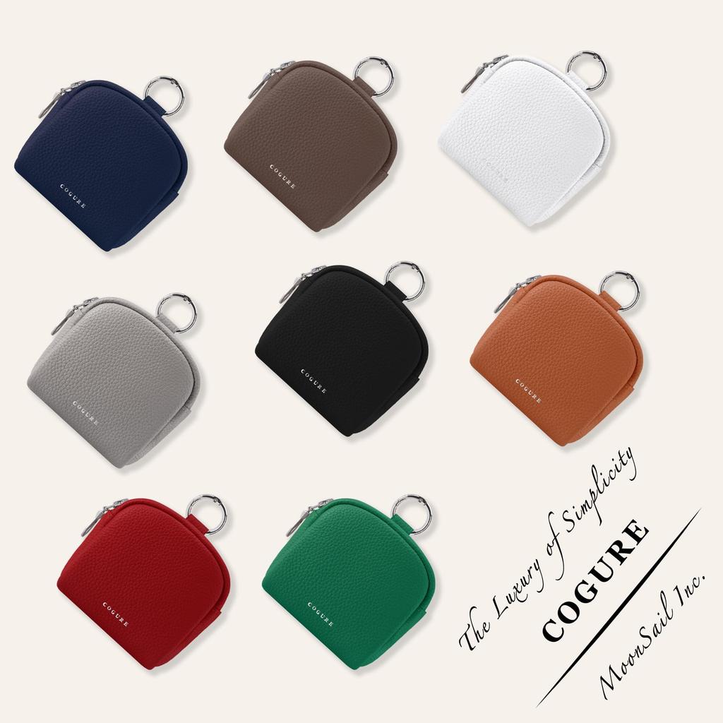 COGURE Golf Ball Case Pouch Genuine Leather Men's Women's 4
