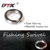 50PCS Parker Fishing Accessories Connector Pin Bearing Rolling Rotating Stainless Steel Snap Hook Lure Rotating Tackle