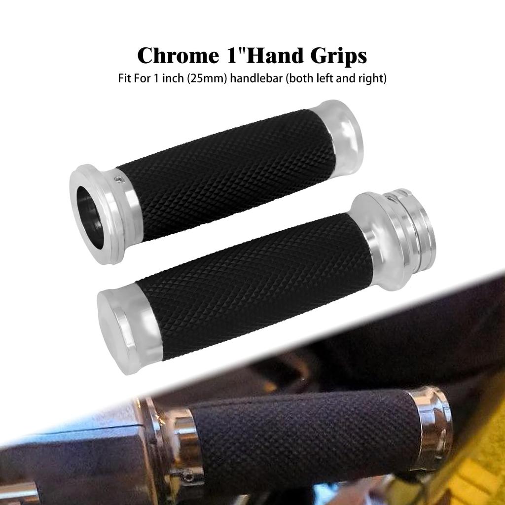 HCmotorku Bike Handle Grip Grip 1" Handlebar Hand 25mm for Harley Touring 1996-2007 Sportster