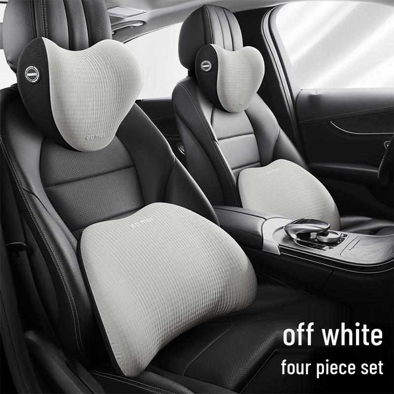 Polo Golf Bora Car Lumbar Support & Neck Pillow - Premium Memory Foam Massage Headrest