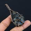 Labradorite Pendant, Handmade Gemstone 999 Copper Wire Wrapped Pendant Antique Jewelry, For Gift Silver Jewelry