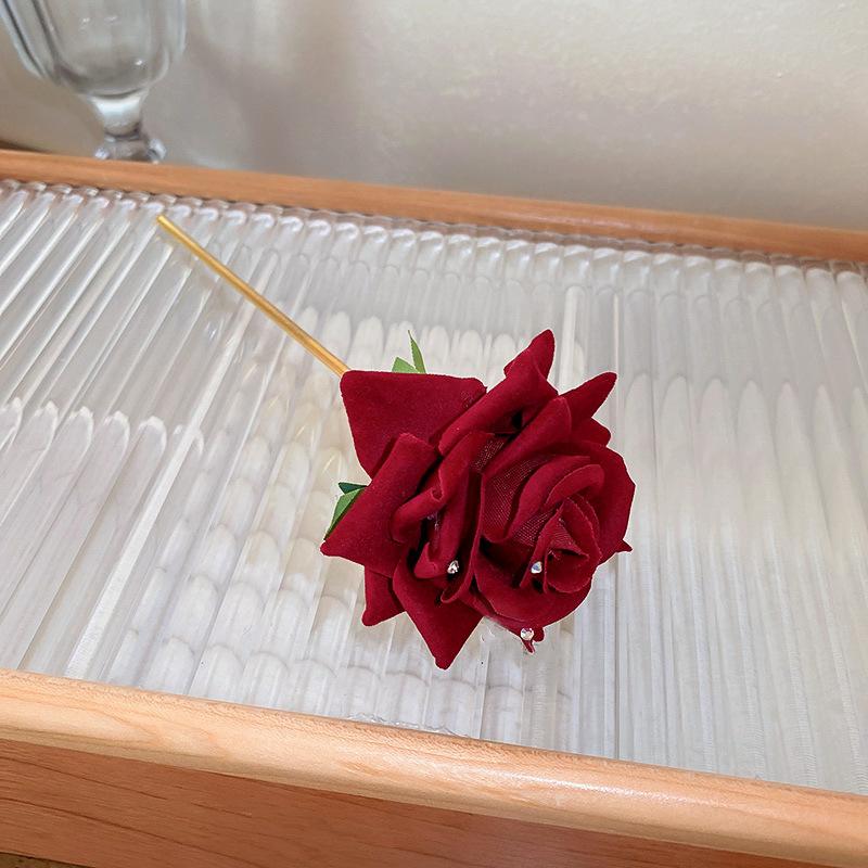 New Chinese Flower Pearl Tassel Hairpin Guochao Fashion Retro Hairpin Hanfu Versatile New Hairpin Hair Accessories Women