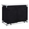 Folding Outdoor Kitchen Cupboard Storage Shelf Table