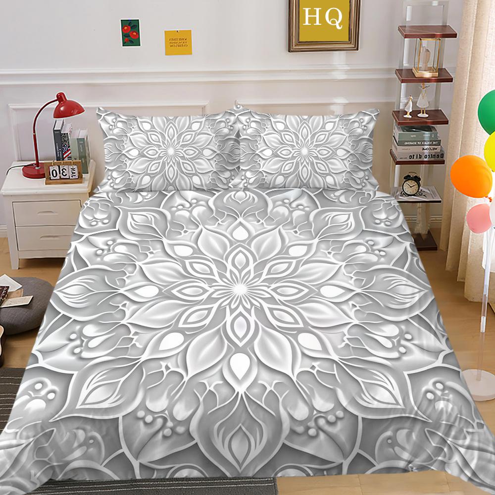 Bedding Set Cover 3D Mandala Printed Luxury Bedroom Decoration King Size Teens Duvet Cover Set