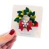 Christmas Cartoon Hair Clips for Girls - Red Holiday Hairpins and Accessories