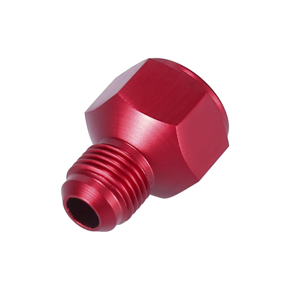 X AUTOHAUX Cooler Fitting Adapter Fitting Automotive Hose End Connector Aluminum Alloy AN8 Female To AN6 Male Red