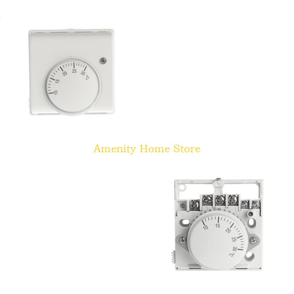 

F26C 220V 6A Mechanical Room Thermostat Temperature Controller for Air Condition Floor Gas Boiler Heating Universal CN