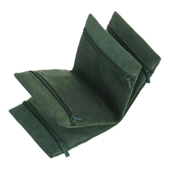 Jewelry Storage Bag Rings Earrings Bracelet Necklace Storage Pouch Foldable Zipper Closure Travel Jewelry Organizer