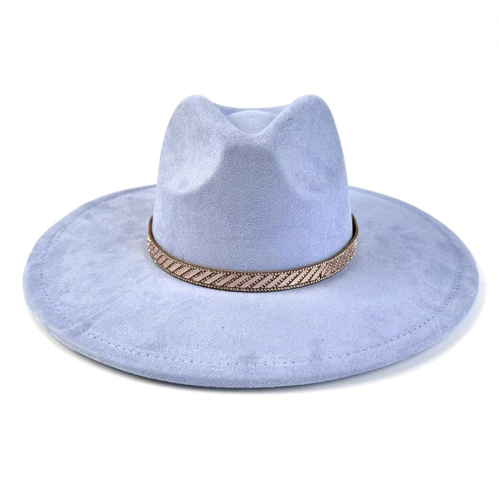 European And American Style Western Cowboy Hat Men And Women Suede Knight Top Hat Sunshade Sunscreen Jazz Hat