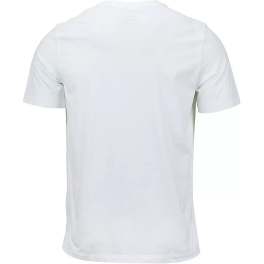 Nike FFF Small Logo Animal Pattern Ribbed Crew Neck Soccer Tee Men Tops White FV8583-100