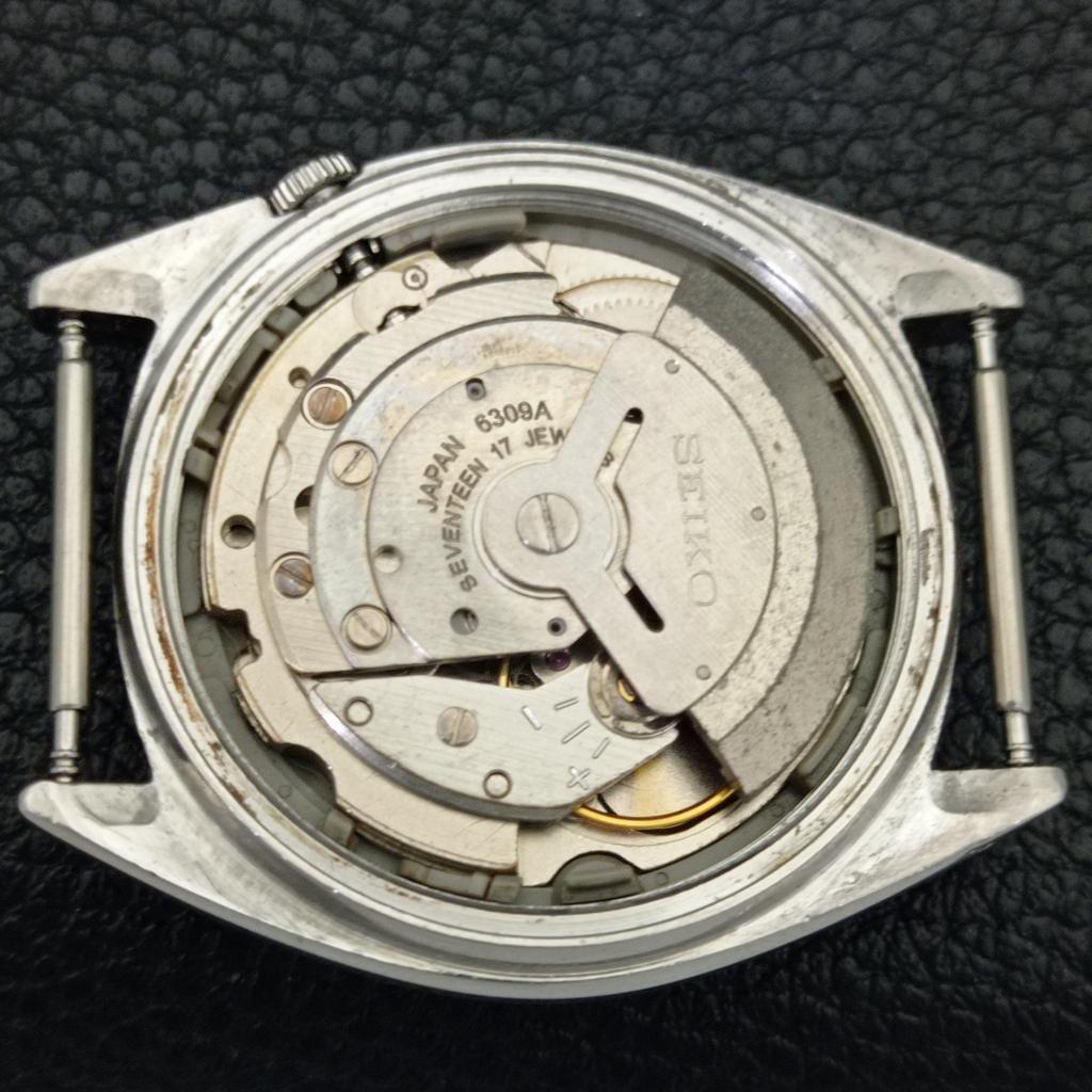 Seiko 5 AUTOMATIC JAPAN MENS 6309A VINTAGE ARABIC BLUE DIAL WATCH A702438-5 R124-a702438