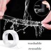 Nano Double-sided Tape Traceless Waterproof Strong Adhesive Tape Reusable Heat Resistant Invisible Gel Kitchen Bathroom Supplies