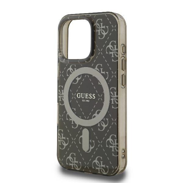 Guess Guhmp16Lh4Dtew Iphone 16 Pro 6.3 Brązowy/Brown Hardcase Iml 4G Background Magsafe
