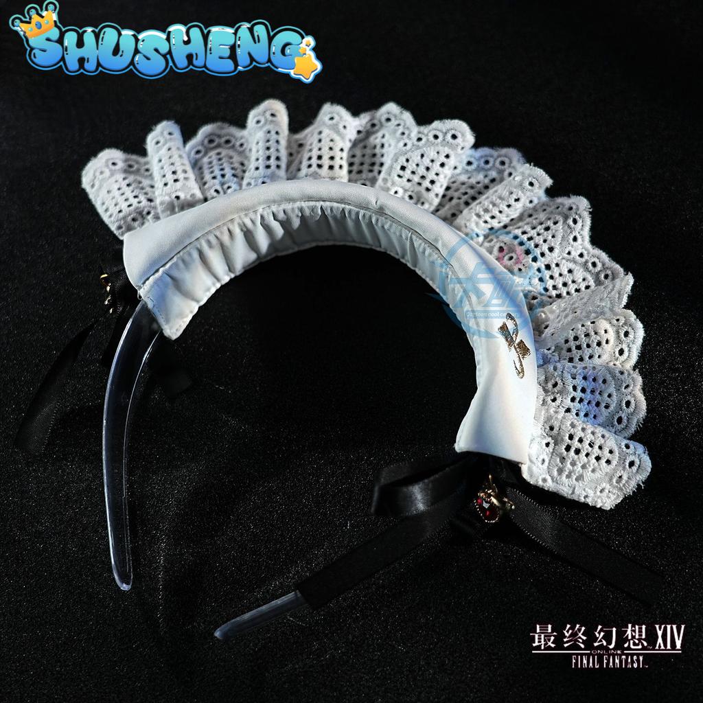 FINAL FANTASY FF1 Maid Dress Cosplay Costume Unisex Game Inspired Uniform for Convention Party