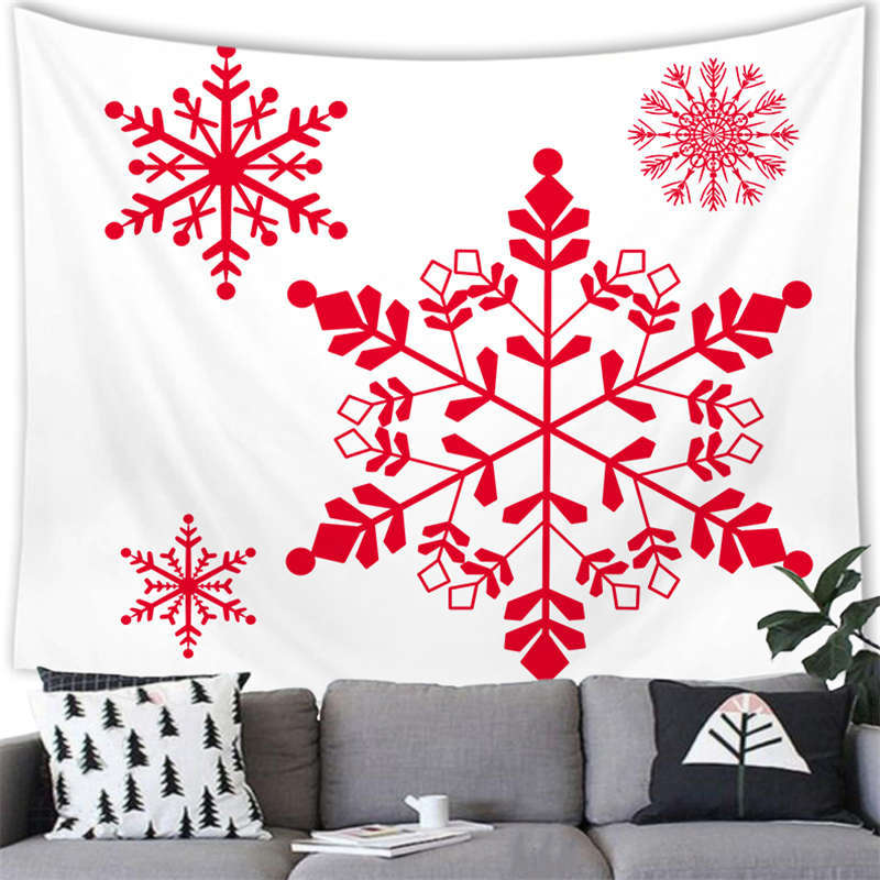 

Happy Christmas Watercolor Tree digitalprinted polyester tapestries living rooms bedrooms macrame wall hanging room 74x94cm(29x37in)