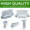4Pcs/Set Rack for Skorva Midbeam Bed Monunting Brackets Fitting Screws Camper Conversion Brackets with 12Pc Screw Camping Parts