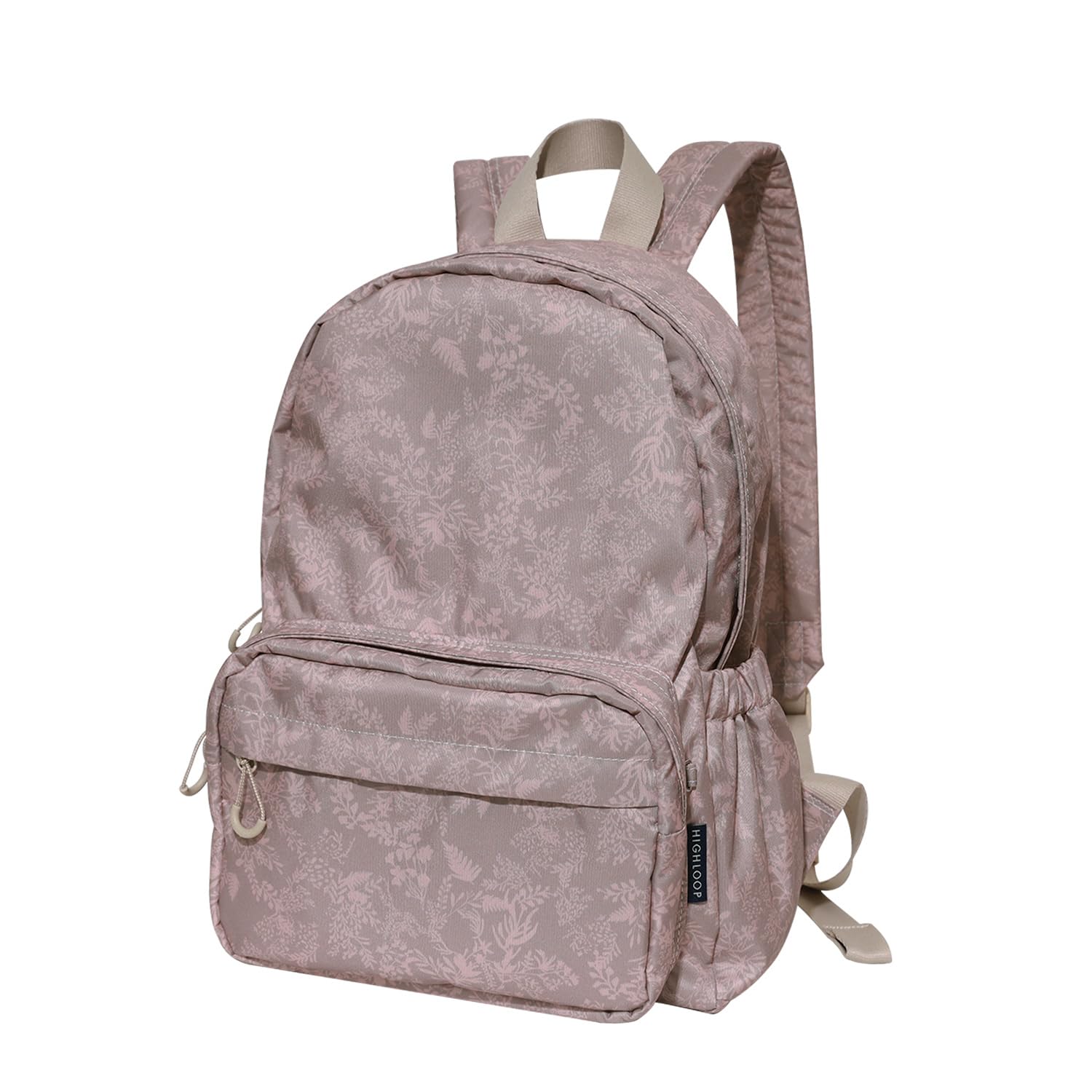 

High Roof Travel Backpack Small Fabric Leopard Flower Pattern Mini Lightweight Interior Plenty of Storage Rosy [highloop] Bag, Capacity, Suitcase,