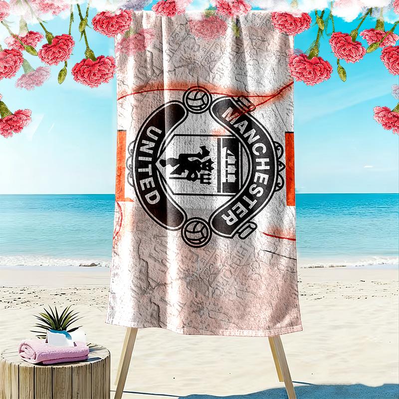 Manchester United2 Print Beach Towel, Large Soft Quick Dry Towel for Beach Camping Swimming