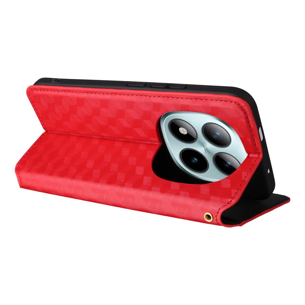 For Xiaomi Redmi Note 15 Pro 5G (Global) Case Wallet Rhombus Imprinted Leather Phone Cover