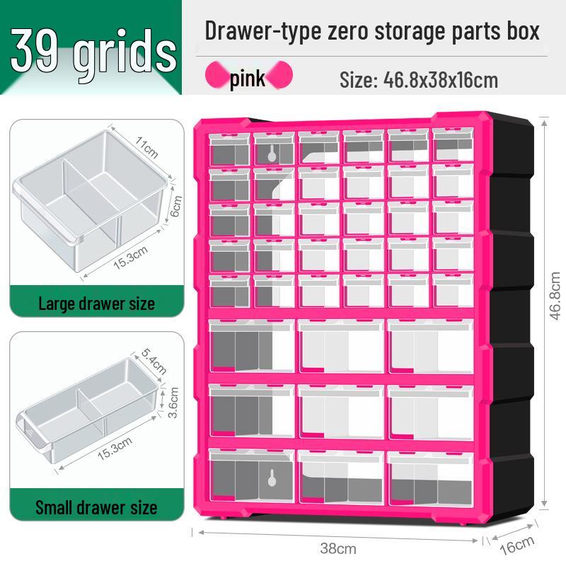 Parts Storage Cabinet with Drawers for Electronics, Hardware, & Screws