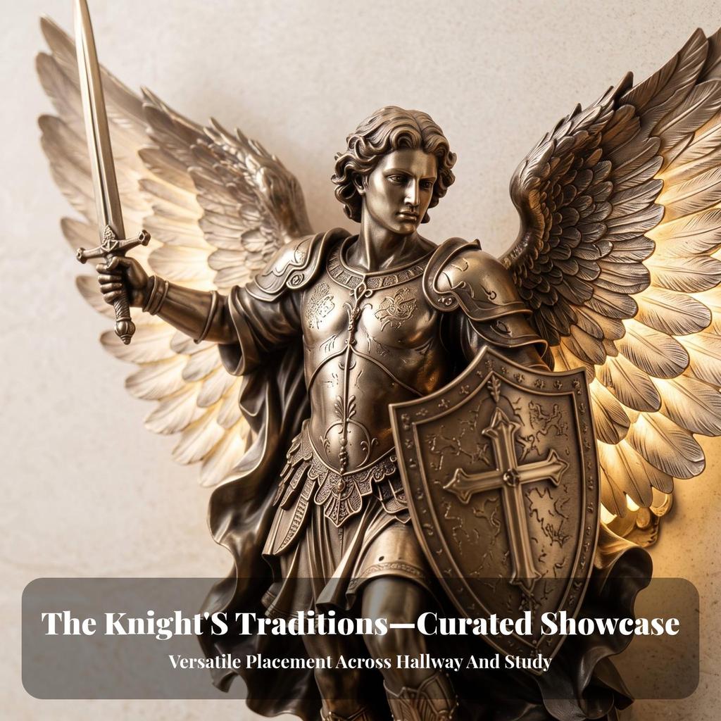 Knight Lamp LED Resin Craft Ornament Elegant for Entryways