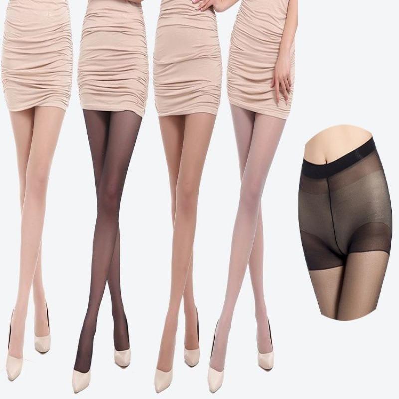 Sexy Black Pantyhose Summer Water Light Socks Oil Bright Black Silk Pantyhose Aurora Leg Beauty Stockings