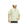 adidas Quick-Dry Striped Sports Casual Short-Sleeve T-Shirt Unisex Linen Green