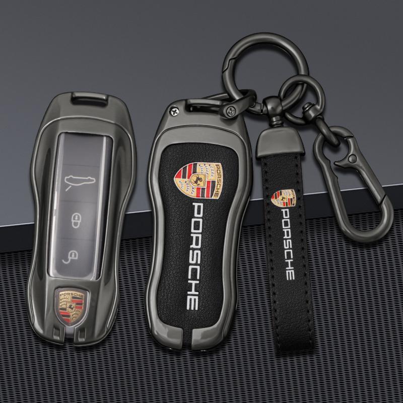 Custodia Copri Guscio Protettivo per Chiave Auto Per Porsche Panamera Spyder Carrera Macan Cayman Cayenne 911 970 981 991 Accessori Portachiavi