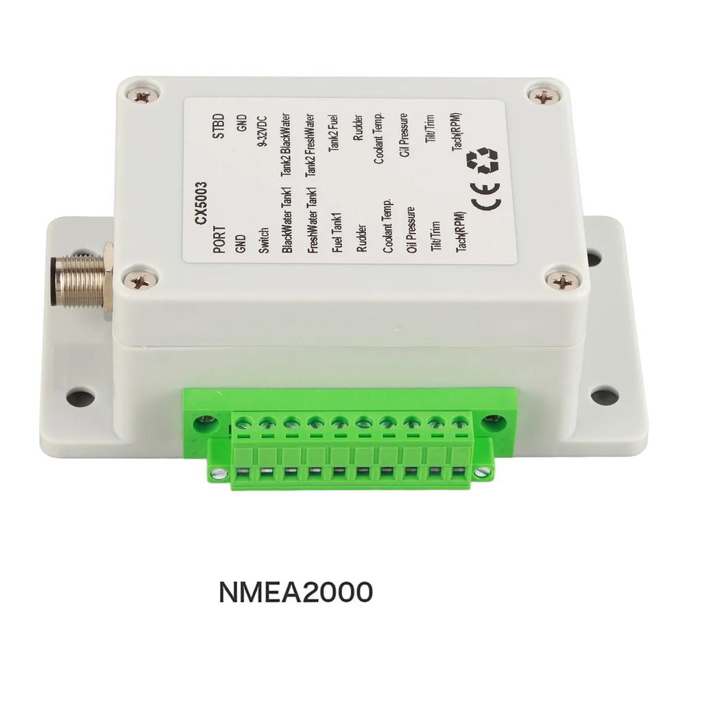 Convert Sensor Singal To NMEA2000 IP67 Waterproof 9‑32V  Converter Box for Boat Yacht Boat NMEA2000 Converter Boat Accessory