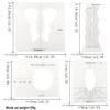 Acrylic Irregular 90° Sewing and Patchwork Ruler for Fabric Cutting