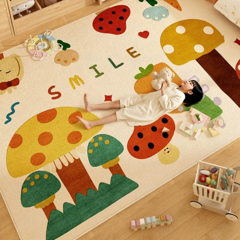 Large Area Living Room Decoration Carpet Cartoon Style Rugs for Bedroom Fluffy Soft Lounge Rug Thick Plush Floor Children's Mat