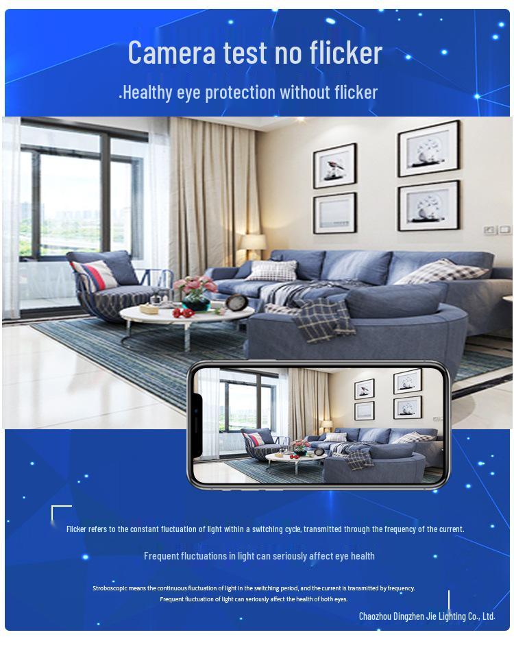 Ceiling LED Light Replacement Panel with Tricolor Changing Beads for Living Rooms