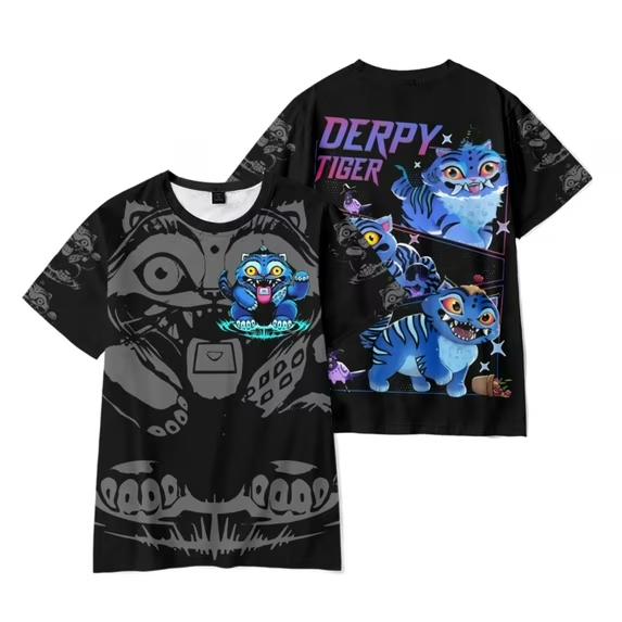 Kids T-shirts KPop Demon Hunters 3D Print Anime Children's Short Sleeve T-shirt