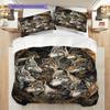 Wolf Pattern Bedding Quilt Set Quilt Cover Pillowcase Home Decoration Birthday Gift (1 * duvet cover + 2 * pillowcase, without core)